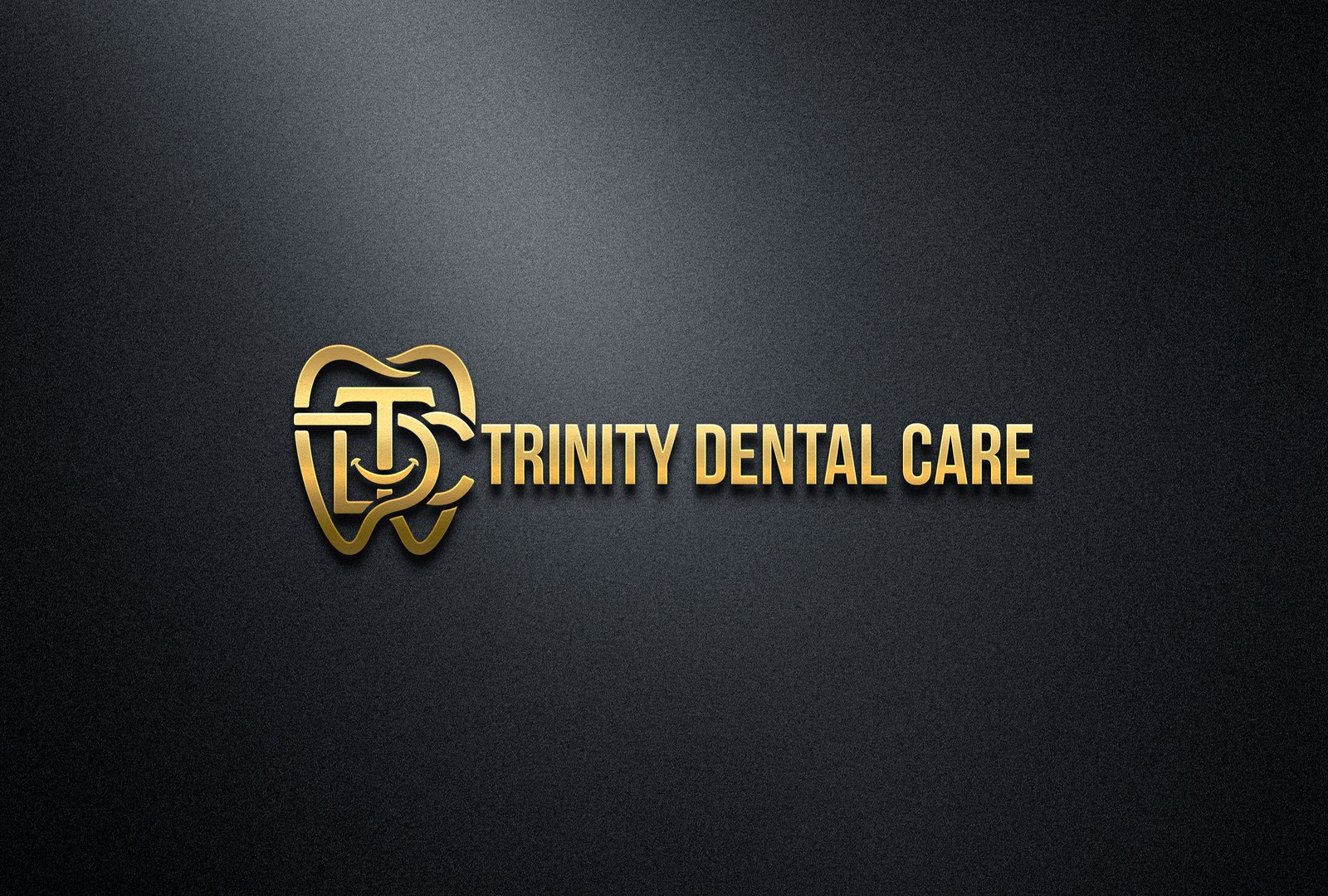 Trinity Dental Care gold logo display